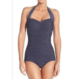 Miraclesuit Midnight Pinpoint Spellbound One Piece Swimsuit US Size 16